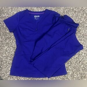 Purple Label by Landau Women's purple Grape Scrub Set XS